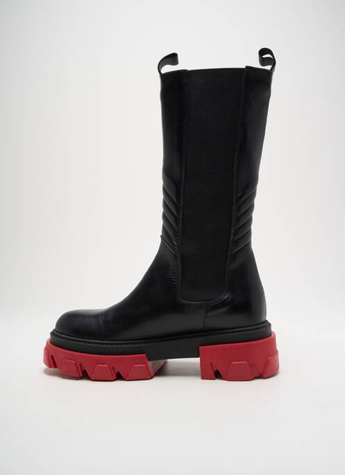 Bottes matière lisse talon de 4 à 6cm noir IMPICCI femme