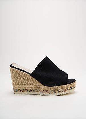 Espadrilles bout ouvert talon haut de 10cm et plus noir CASSIS femme