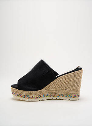 Espadrilles bout ouvert talon haut de 10cm et plus noir CASSIS femme