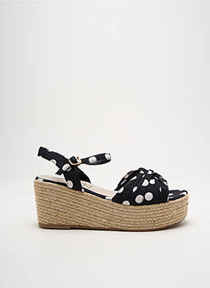 Espadrilles fermeture boucle(s) talon de 4 à 6cm noir CASSIS COTE D'AZUR femme