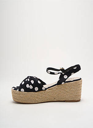 Espadrilles fermeture boucle(s) talon de 4 à 6cm noir CASSIS COTE D'AZUR femme