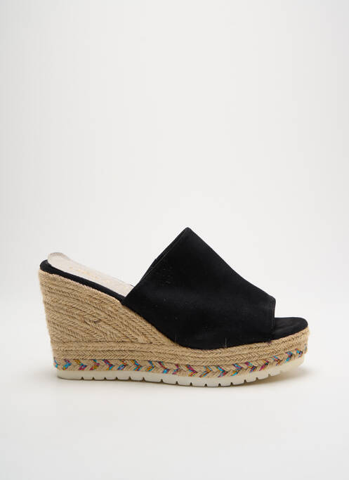 Espadrilles bout ouvert talon haut de 10cm et plus noir CASSIS femme