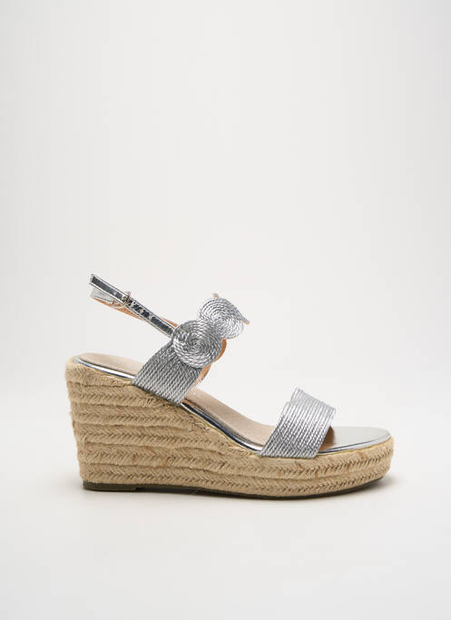 Espadrilles argent CASSIS COTE D'AZUR pour femme
