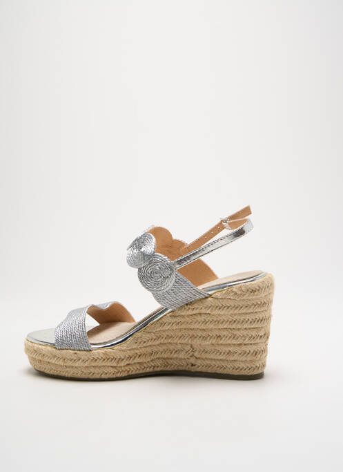 Espadrilles argent CASSIS COTE D'AZUR pour femme