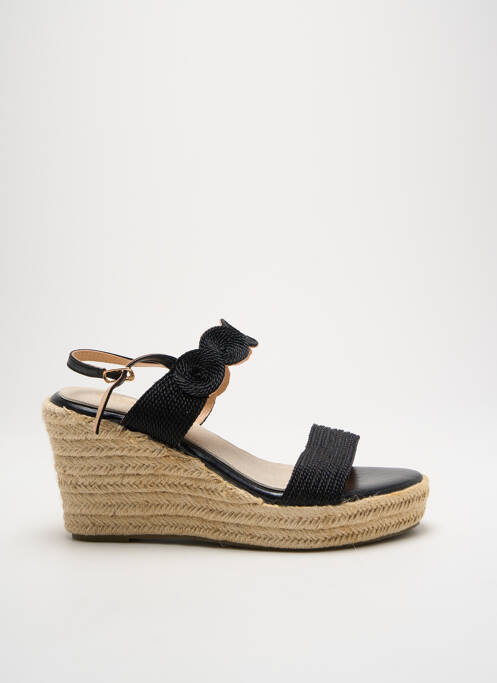 Espadrilles noir CASSIS COTE D'AZUR pour femme