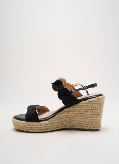 Espadrilles noir CASSIS COTE D'AZUR pour femme