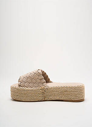Espadrilles plateforme talon de 4 à 6cm beige CASSIS COTE D'AZUR femme