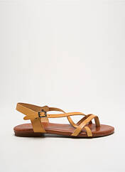 Tongs marron PORRONET pour femme seconde vue