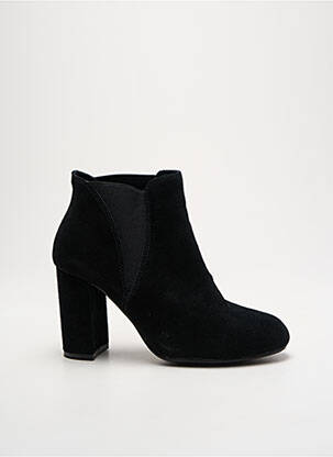Bottines/boots nubuck talon de 7 à 9cm noir ILARIO FERUCCI femme