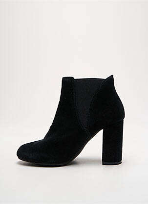Bottines/boots nubuck talon de 7 à 9cm noir ILARIO FERUCCI femme