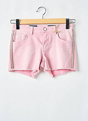 Short tissage denim taille normale rose GAUDI femme