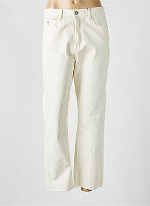 Jeans coupe droite taille normale taille normale blanc DESIGUAL femme