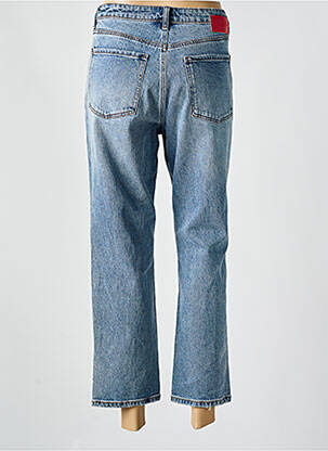 Pantalon 7/8 taille haute taille haute bleu DESIGUAL femme