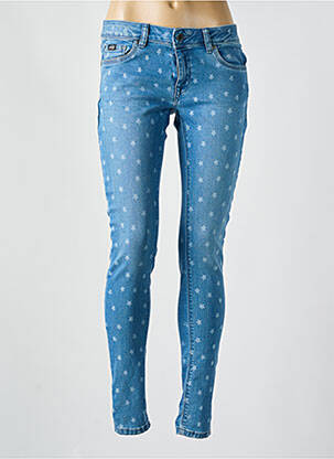 Jeans skinny taille basse taille basse bleu SUPERDRY femme