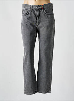 Jeans coupe large taille normale taille normale gris SUPERDRY femme