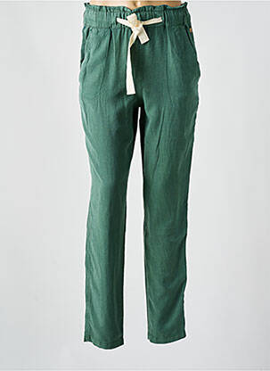 Pantalon droit taille élastique taille normale vert LOLA ESPELETA femme