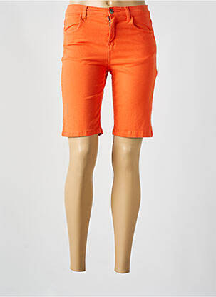 Bermuda coupe droite taille normale orange LOLA ESPELETA femme
