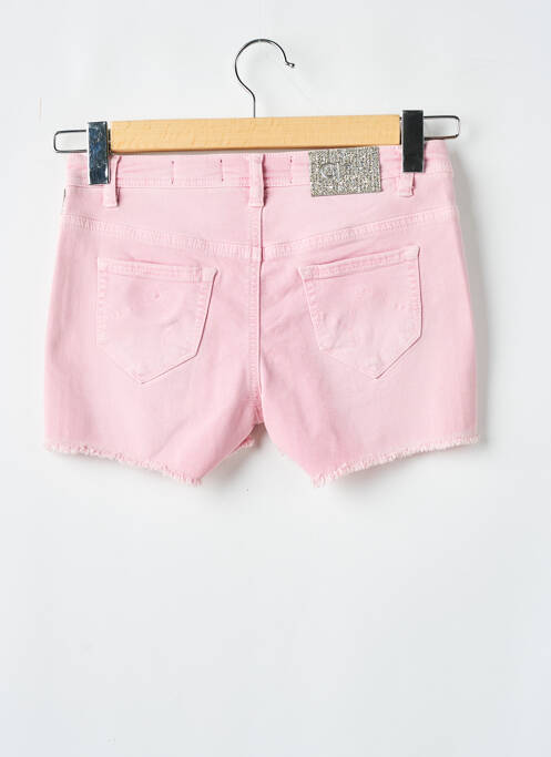 Short tissage denim taille normale rose GAUDI femme