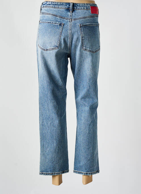Pantalon 7/8 taille haute taille haute bleu DESIGUAL femme