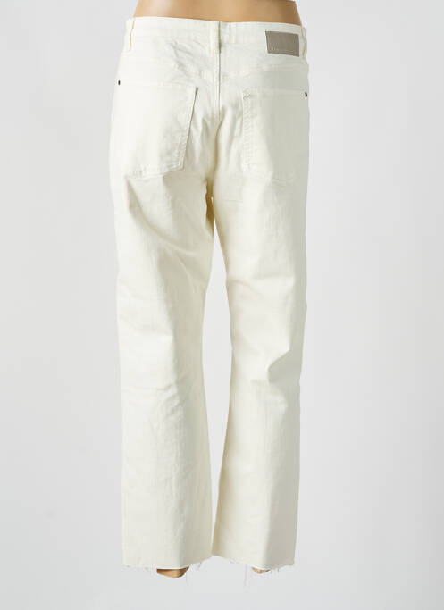 Jeans coupe droite blanc DESIGUAL pour femme