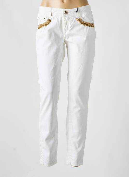 Jeans coupe slim blanc GAUDI pour femme