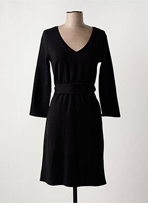 Robe mi-longue manches longues manches longues noir LOLA ESPELETA femme
