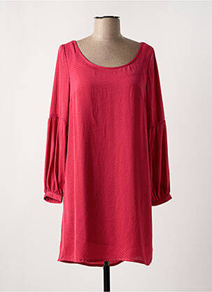 Robe courte manches longues manches longues rouge LPB femme