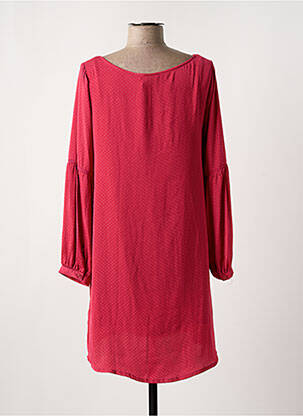 Robe courte manches longues manches longues rouge LPB femme