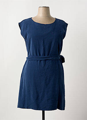 Robe courte sans manche sans manche bleu LOLA ESPELETA femme