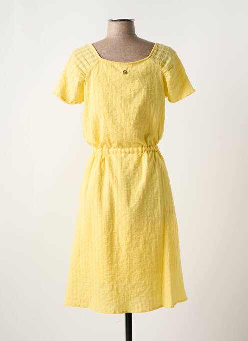 Robe courte jaune LOLA ESPELETA pour femme