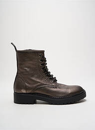 Bottines/boots matière lisse talon plat jusqu'à 3cm marron BUENO femme