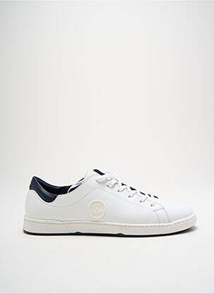 Baskets tissage satiné bout rond blanc PATAUGAS homme
