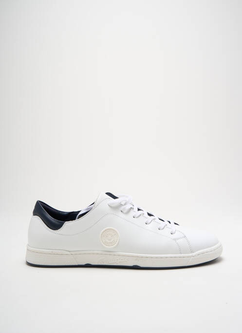 Baskets tissage satiné bout rond blanc PATAUGAS homme