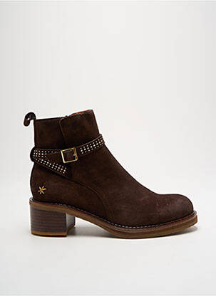 Bottines/boots nubuck talon de 4 à 6cm marron MAM'ZELLE femme
