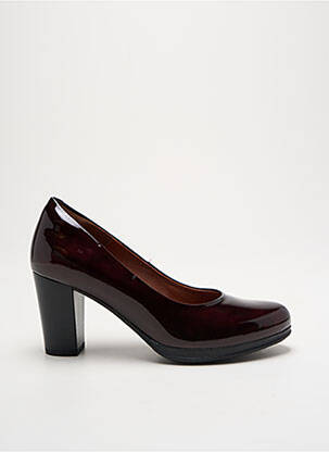 Escarpins matière lisse talon de 7 à 9cm violet KARSTON femme