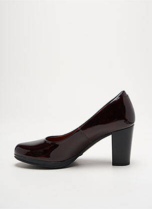 Escarpins matière lisse talon de 7 à 9cm violet KARSTON femme