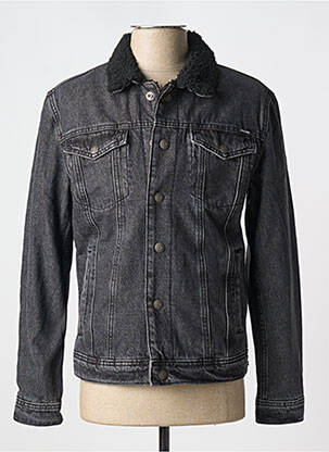 Veste casual fermeture boutonnée sur le devant noir JACK & JONES homme