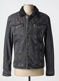 Veste casual fermeture boutonnée sur le devant noir JACK & JONES homme