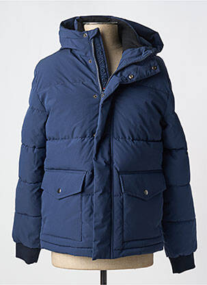 Doudoune manches longues a capuche bleu JACK & JONES homme