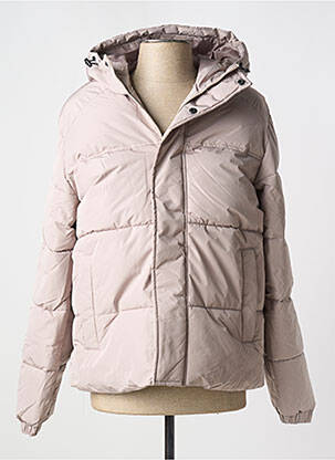 Doudoune poches a capuche beige JACK & JONES homme