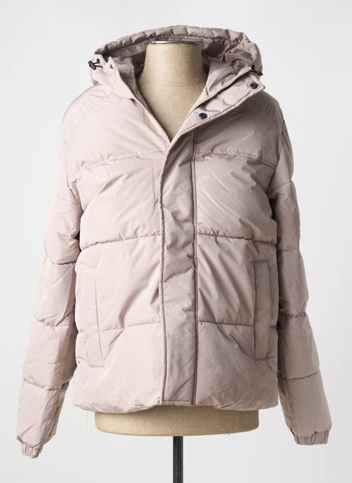 Doudoune manches longues a capuche beige JACK & JONES homme