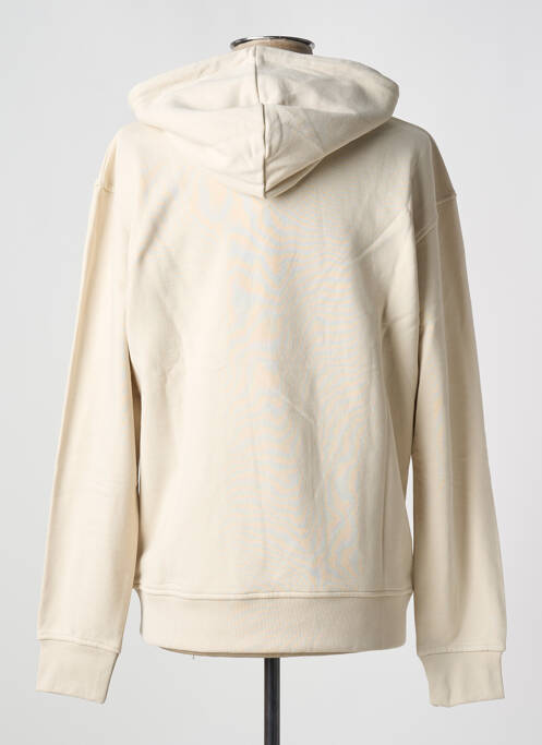 Sweat-shirt à capuche beige JACK & JONES pour homme