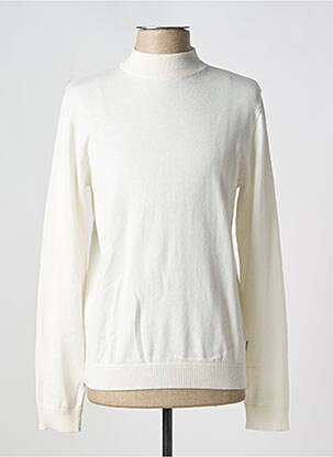 Pull manches longues manches longues blanc JACK & JONES homme