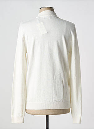 Pull manches longues manches longues blanc JACK & JONES homme
