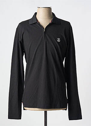 Polo manches longues manches longues noir JACK & JONES homme