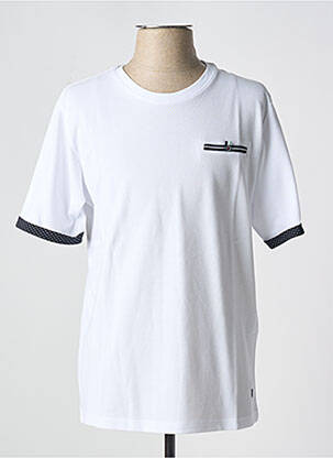 T-shirt coupe droite manches courtes blanc JACK & JONES homme