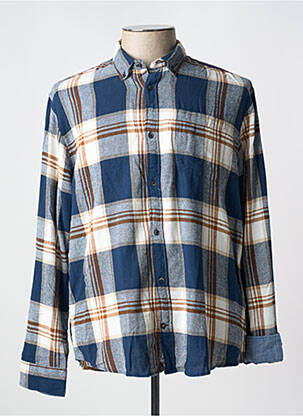 Chemise manches longues manches longues bleu JACK & JONES homme