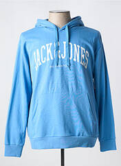 Sweat-shirt à capuche bleu JACK & JONES pour homme seconde vue