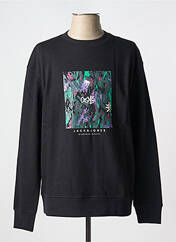 Sweat-shirt noir JACK & JONES pour homme seconde vue