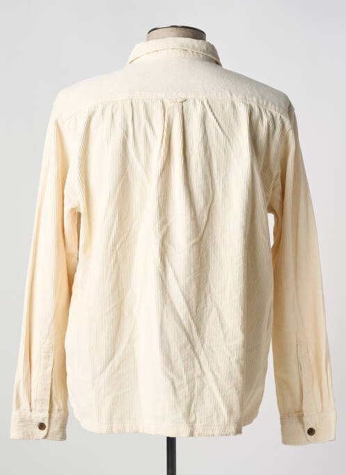 Chemise manches longues beige JACK & JONES homme